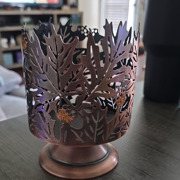 Other - Copper Leaf Candle Holder